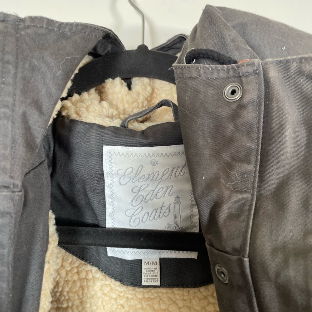 Grey Sherpa Lined Element Jacket - Size M - image 5